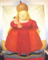 Botero, Fernando - Abstract oil painting.